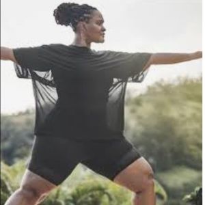 Athleta Mesh Oversized Tee